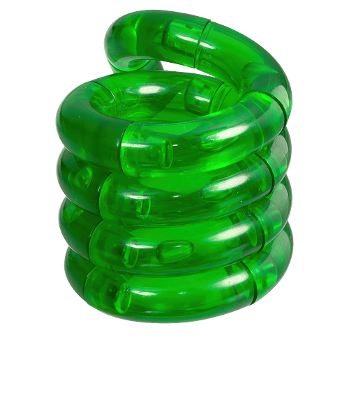 Tangle Creations Tangle Junior Puzzle Toy in TRANSLUCENT GREEN