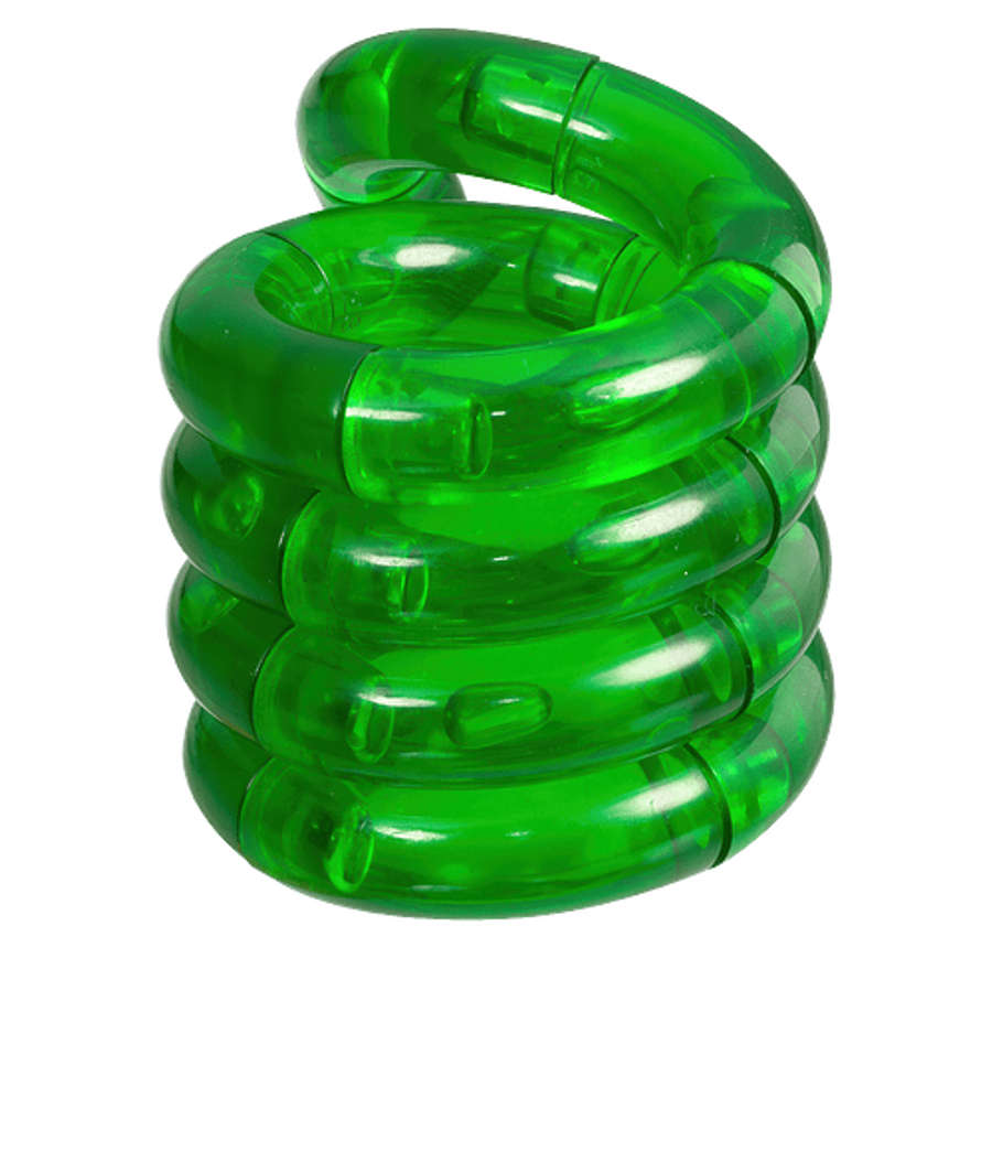 Tangle Creations Tangle Junior Puzzle Toy in TRANSLUCENT GREEN