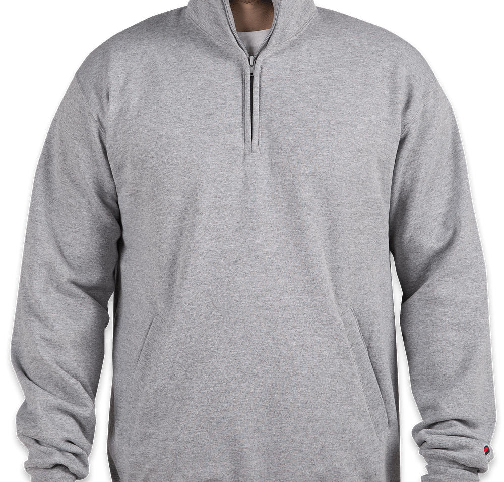 Embroidered Champion Powerblend Quarter Zip Pullover Sweatshirt-default