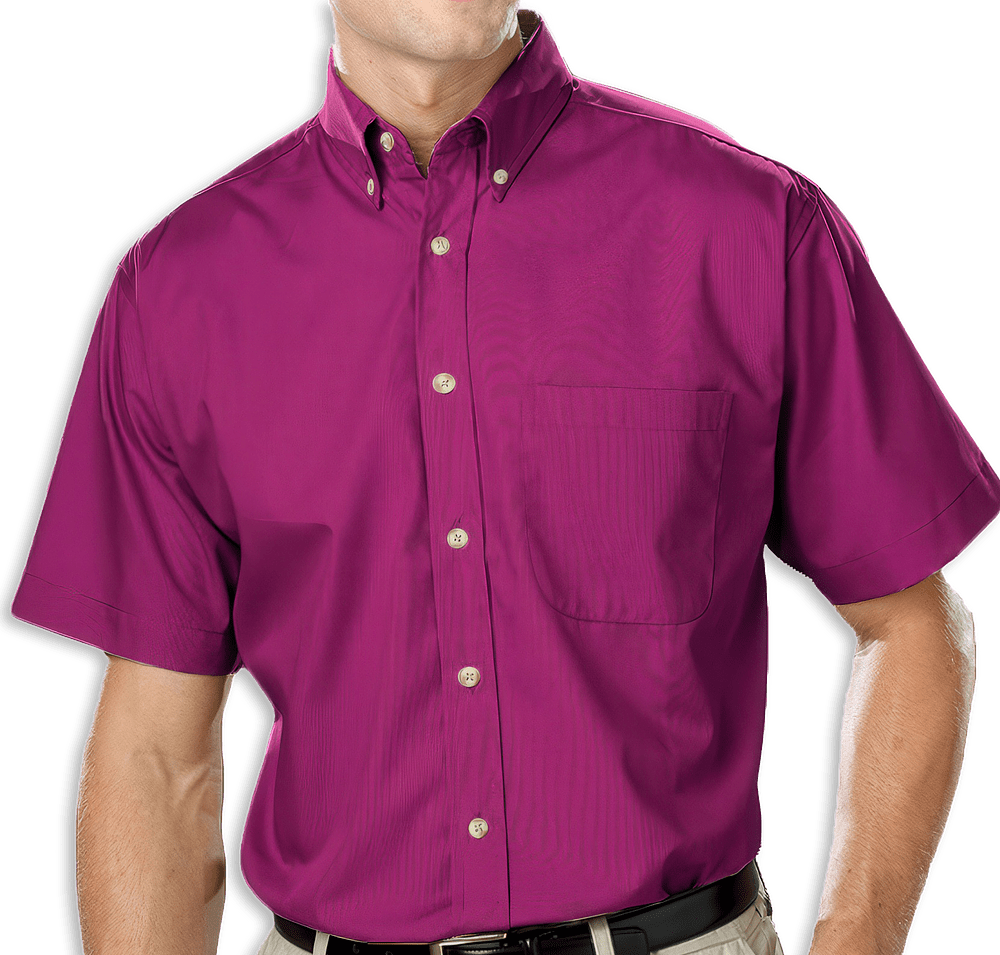 Blue Generation Superblend Poplin Short Sleeve Dress Shirt - Printed-default