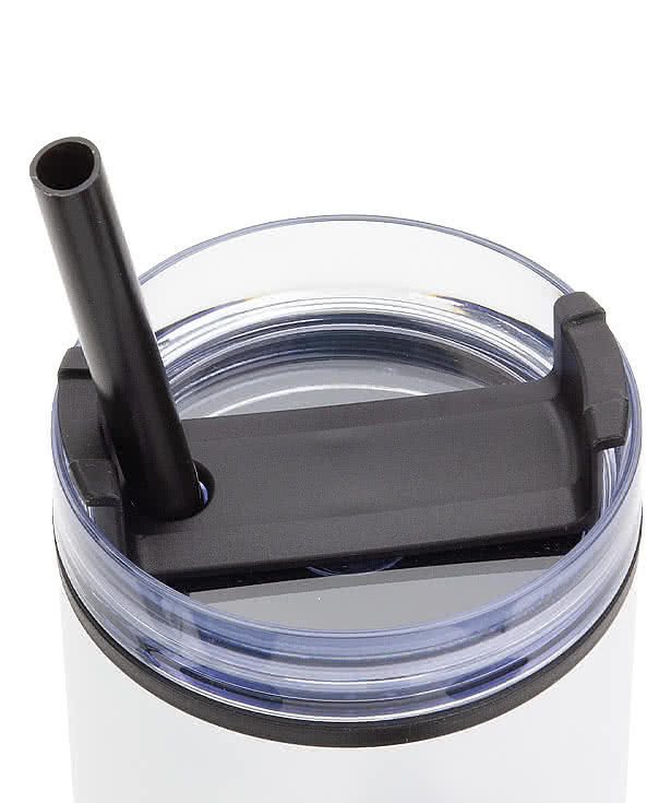 Full Color 40 oz. Outpost Stainless Steel Travel Mug with Straw