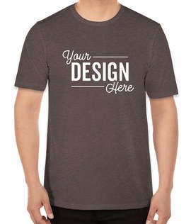 Next Level Festival Lightweight Crewneck T-shirt - Color: Espresso
