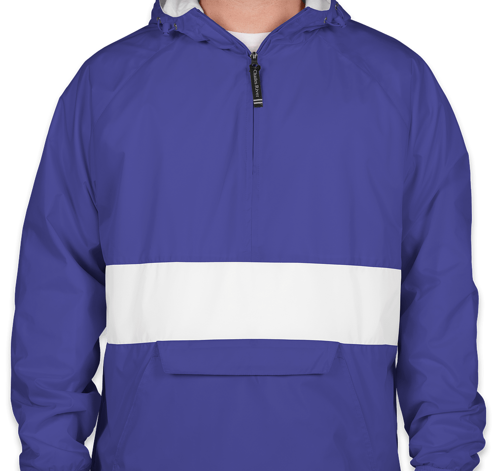 Charles River Classic Striped Hooded Packable Anorak-default
