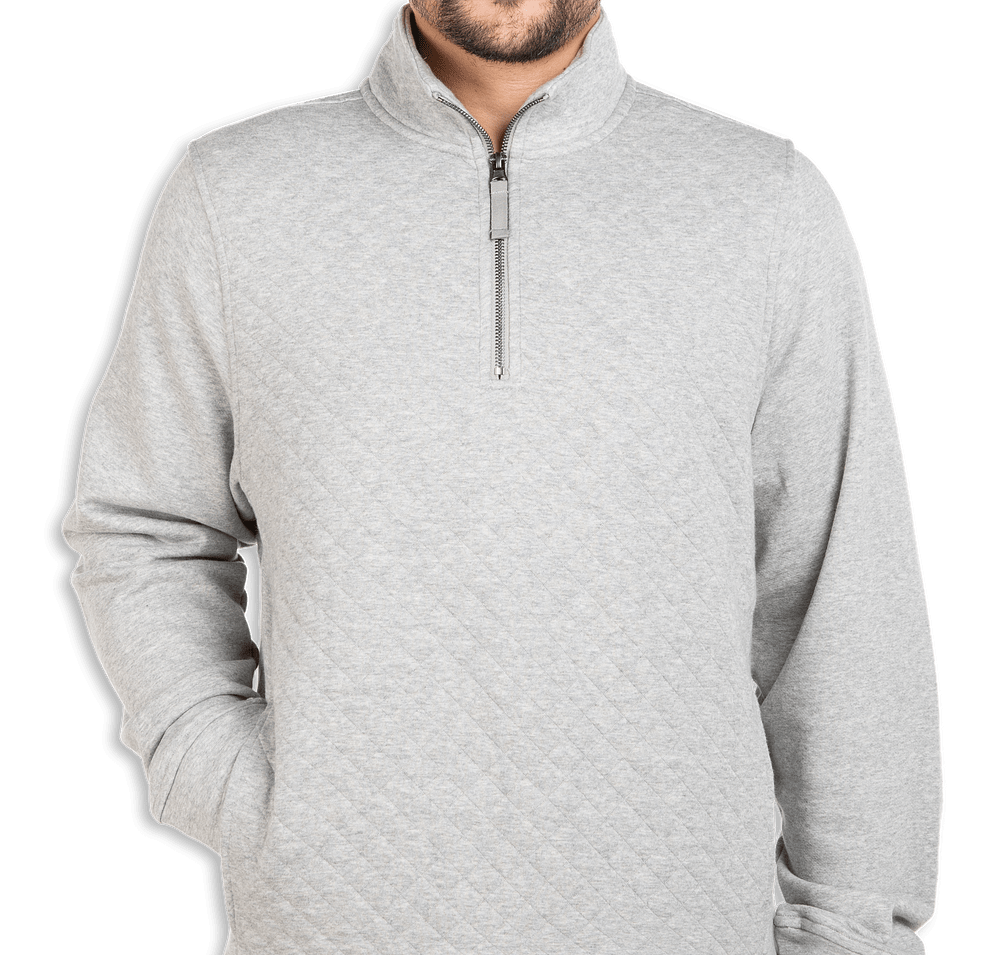 Charles River Franconia Quilted Quarter Zip Sweatshirt-default