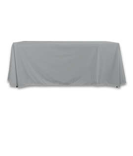Full Color 6' LazerLine Throw Tablecloth - Color: Grey