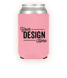 Foldable Neoprene Can Cooler - Color: Pastel Pink