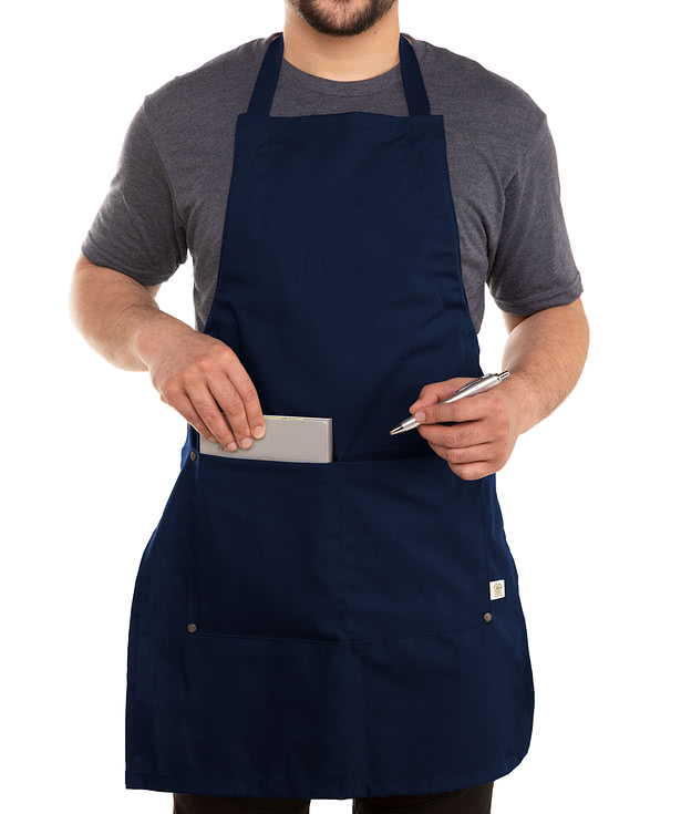 Econscious Organic/Recycled Full Length Apron - Embroidered