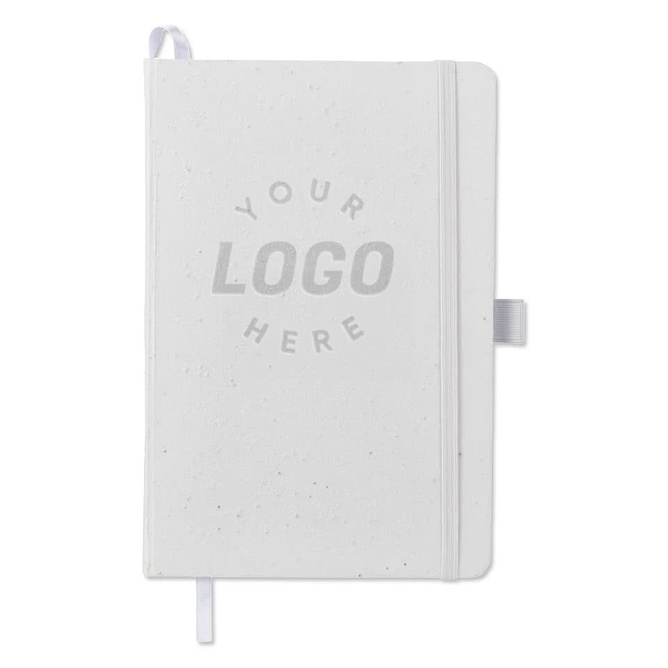 JournalBooks ® Debossed FSC Recycled Seed Paper Hard Cover Notebook