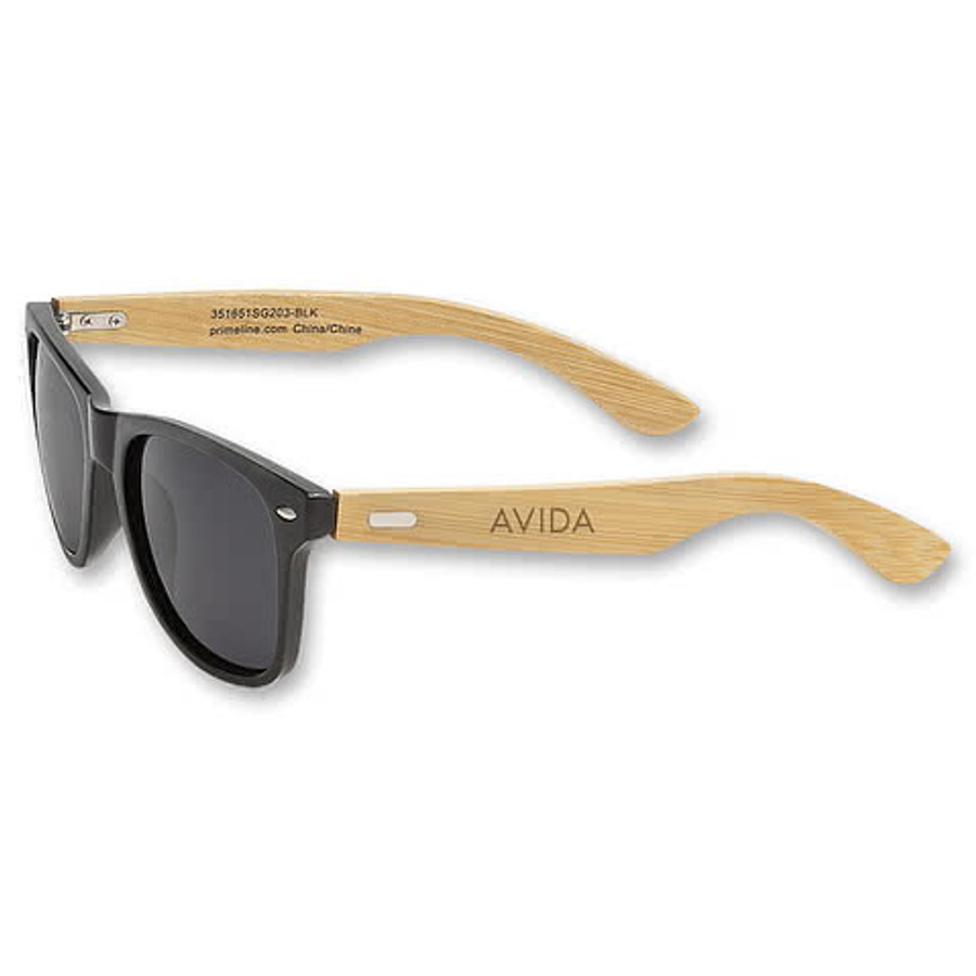 Bamboo & Recycled ABS Sunglasses in Black