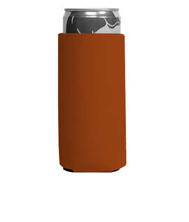 Foldable Slim Can Cooler - Color: Light Brown