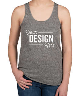 Alternative Apparel Women's Slim Fit Tri-Blend Racerback Tank - Color: Eco Grey