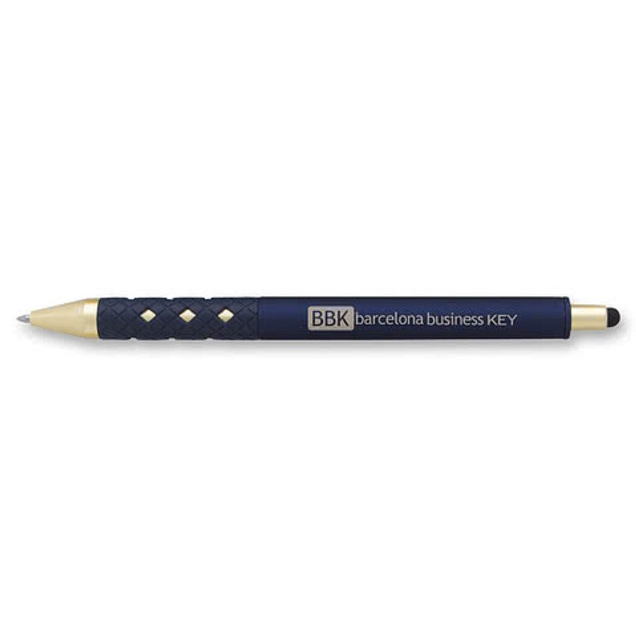 Cali Gold Retractable Stylus RABS Pen in Forest Green