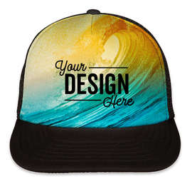 Port Authority Photo Real Snapback Trucker Hat - Color: Wave