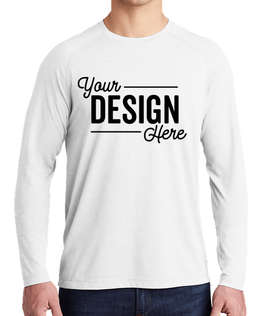 Sport-Tek Tri-Blend Long Sleeve Performance Shirt - Color: White Triad Solid