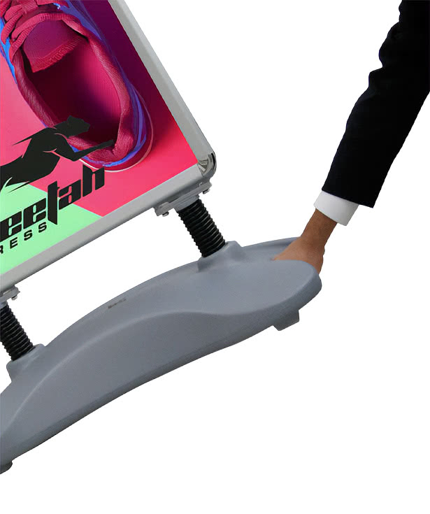 Full Color Outdoor Flex Sign Kit with Ballast Base
