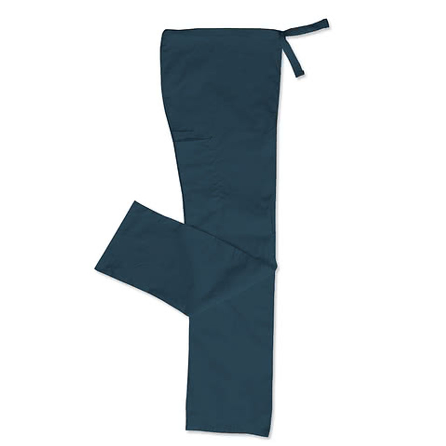 Cherokee Workwear Originals Drawstring Cargo Scrub Pant in Ciel Blue