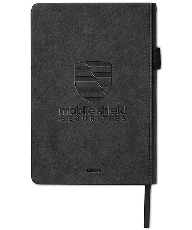 Debossed Leeman Nuba Hard Cover Notebook