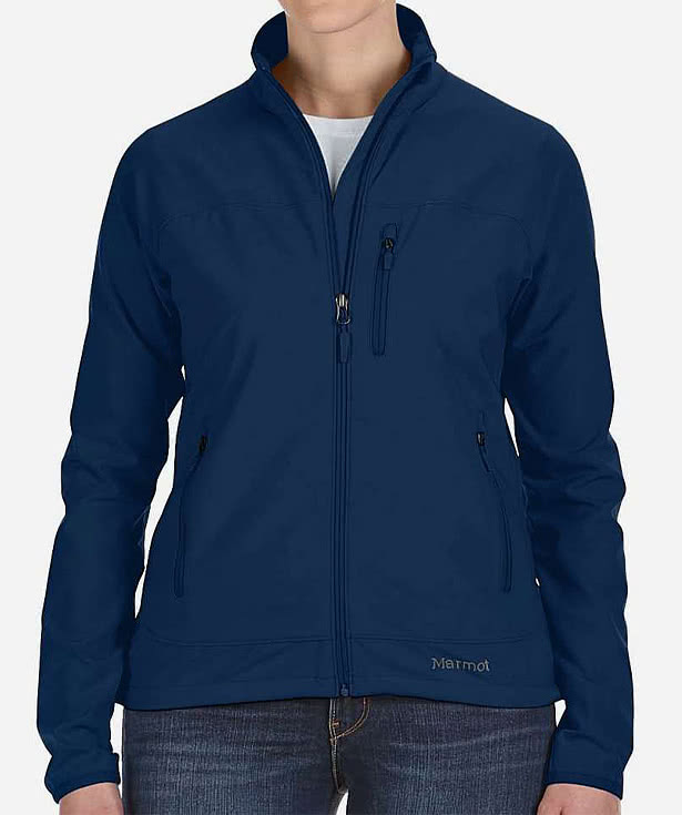 Marmot Women's Tempo Lightweight Soft Shell Jacket - Embroidered
