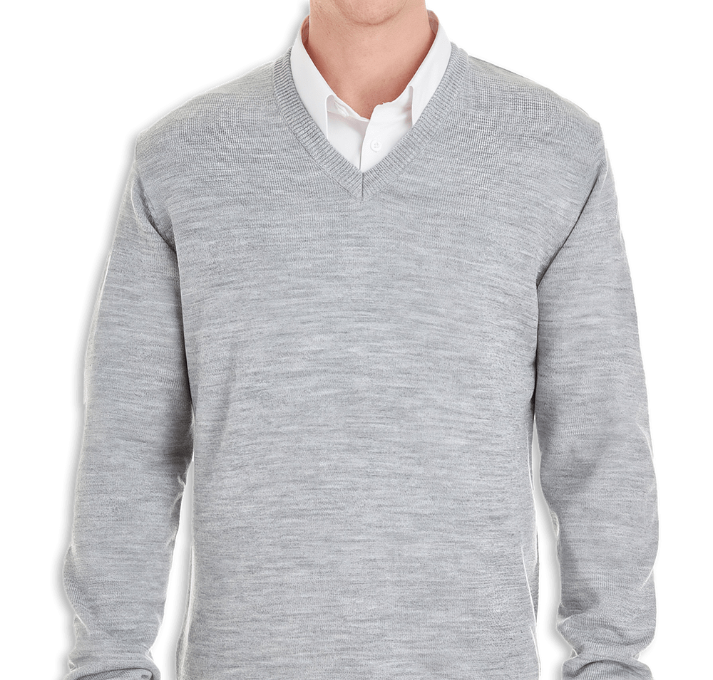 Harriton Pilbloc Jersey Knit V-Neck Sweater-default