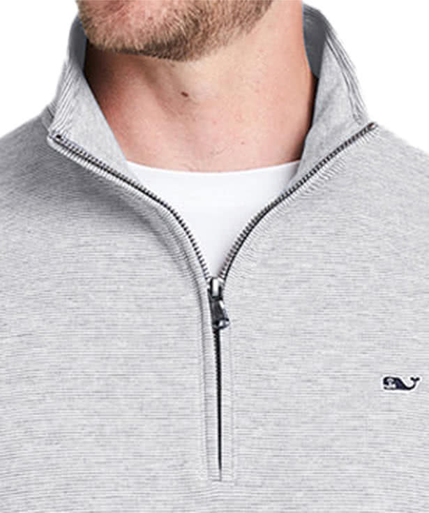 Vineyard Vines Saltwater Logo Quarter Zip Sweatshirt