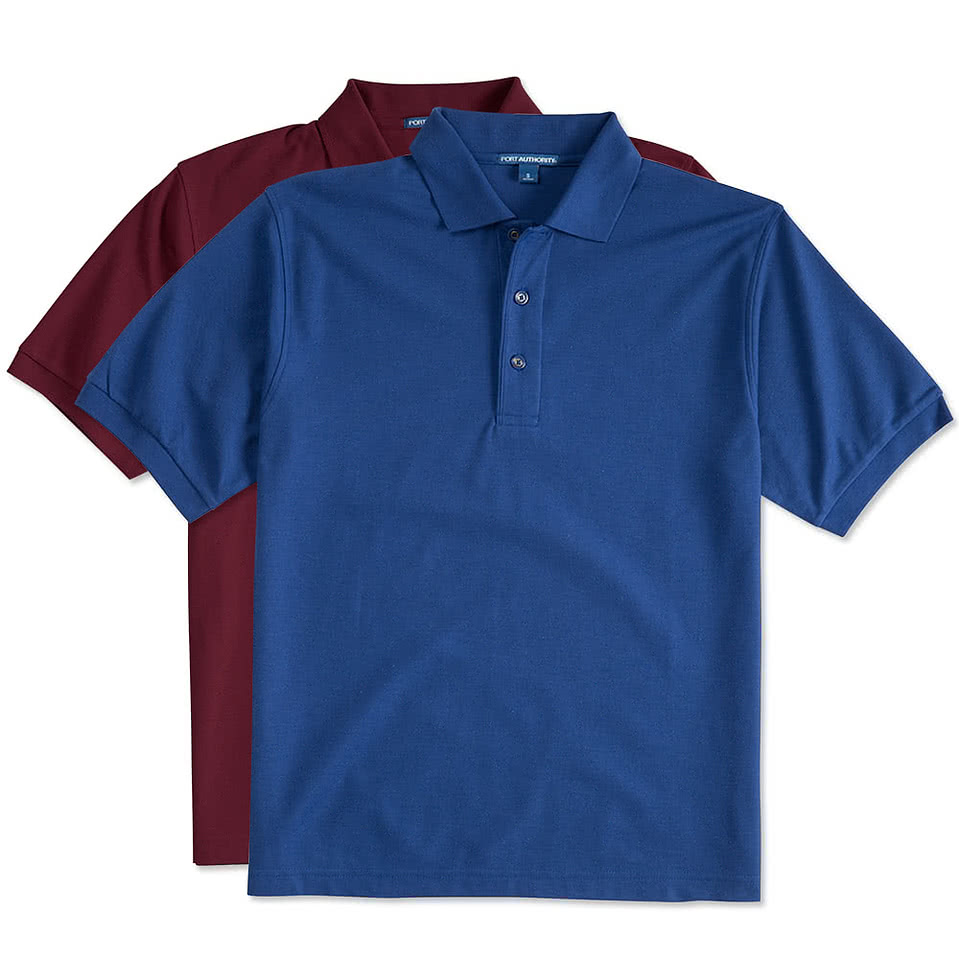 Custom Port Authority Silk Touch Polo - Printed - Design Printed