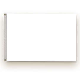 Full Color 2' x 3' Double Sided Nylon Flag - Color: White