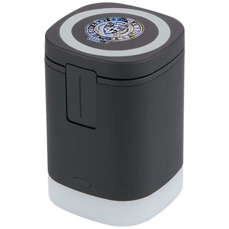 Full Color Glow 3-in-1 15W MagClick Wireless Charging Phone Stand in Black