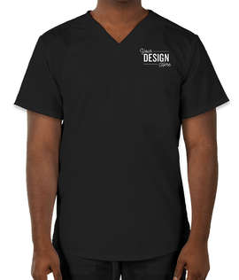 Cherokee Workwear Revolution One-Pocket Scrub Top - Color: Black