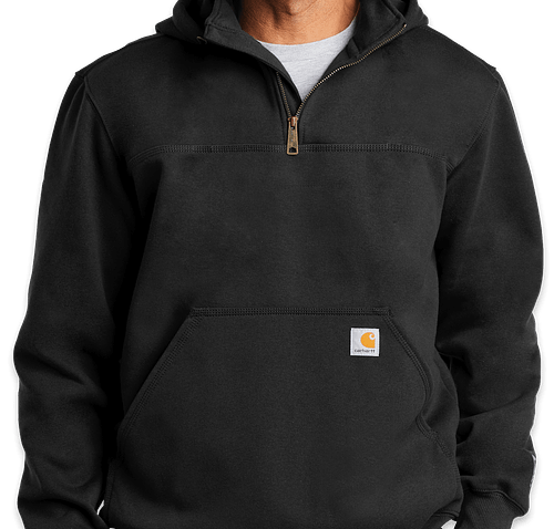 Custom Carhartt Rain Defender Paxton Heavyweight Quarter Zip Hoodie -  Screen Printed - Design Quarter Zip Sweatshirts Online at CustomInk.com