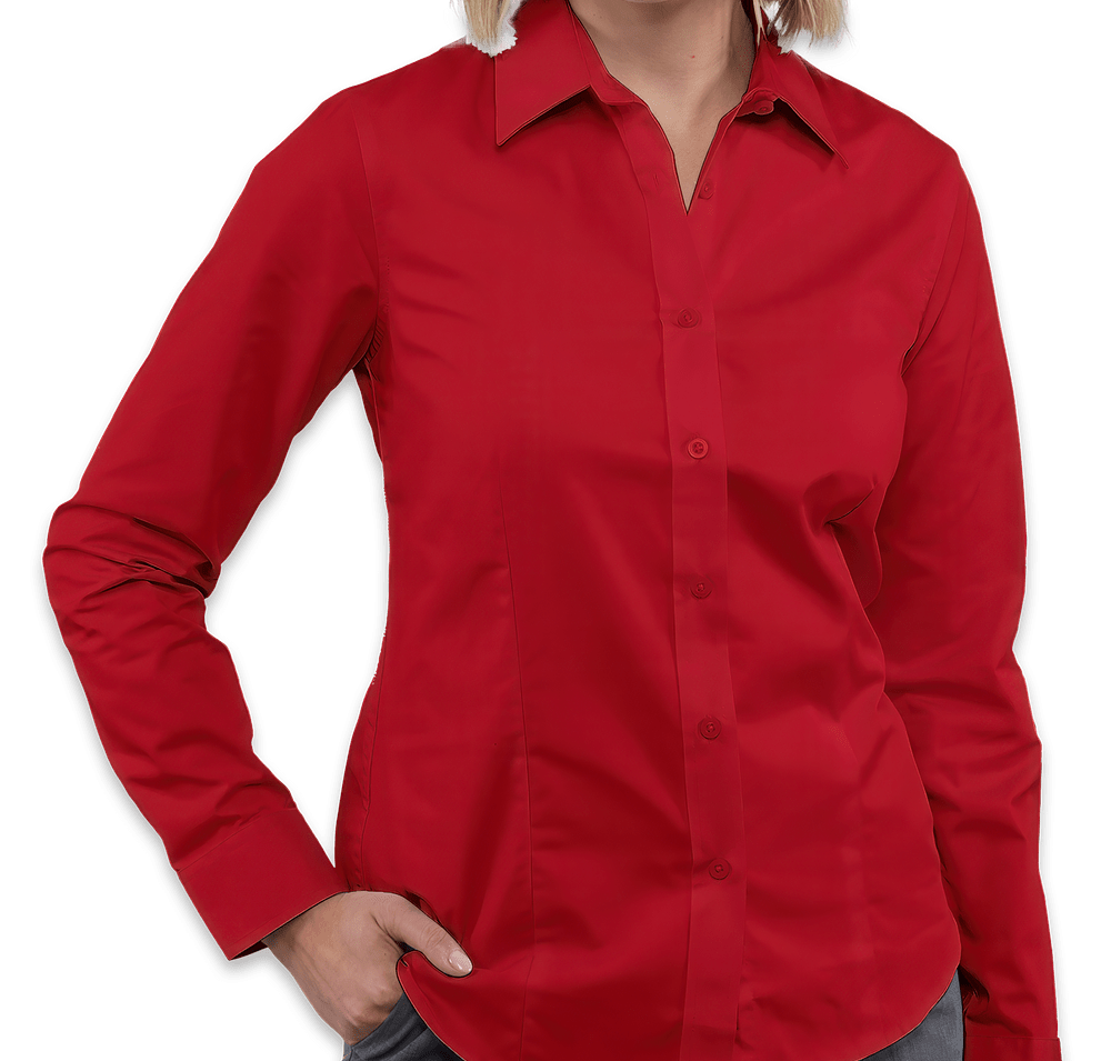 Elevate Women's Wilshire Twill Long Sleeve Dress Shirt-default