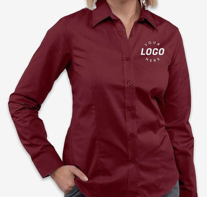 women's custom dress shirts Sidecar in White