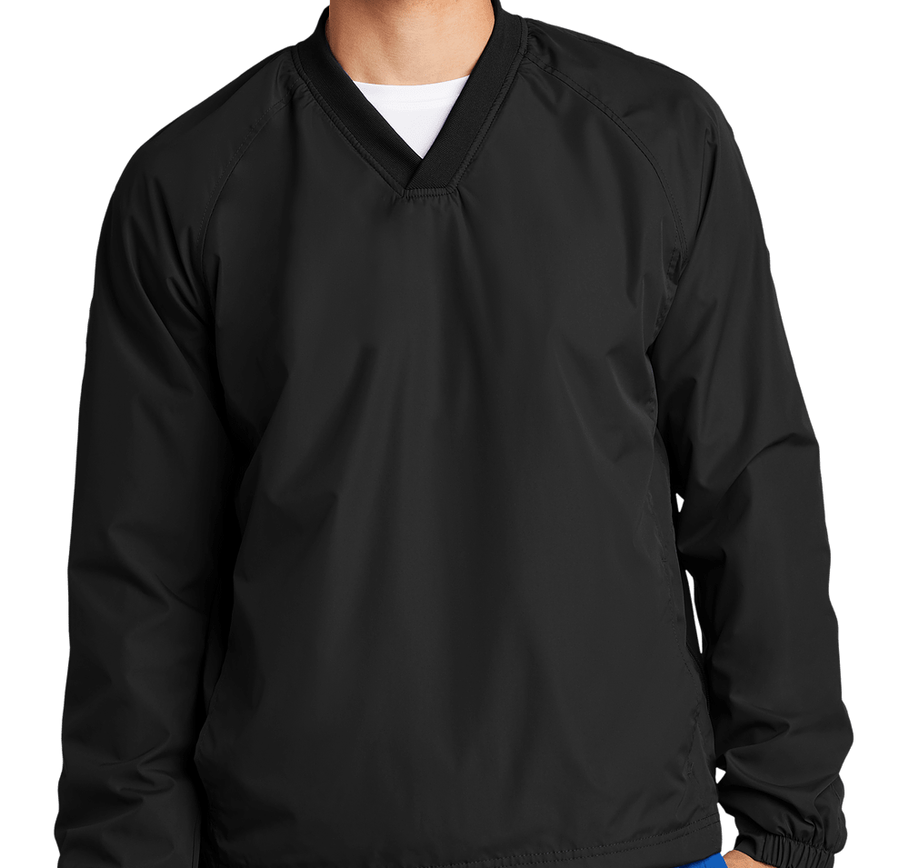 Sport-Tek V-Neck Raglan Wind Shirt-default