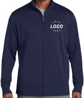 Sport-Tek Sport-Wick Tech Fleece Full Zip Jacket - Color: Navy