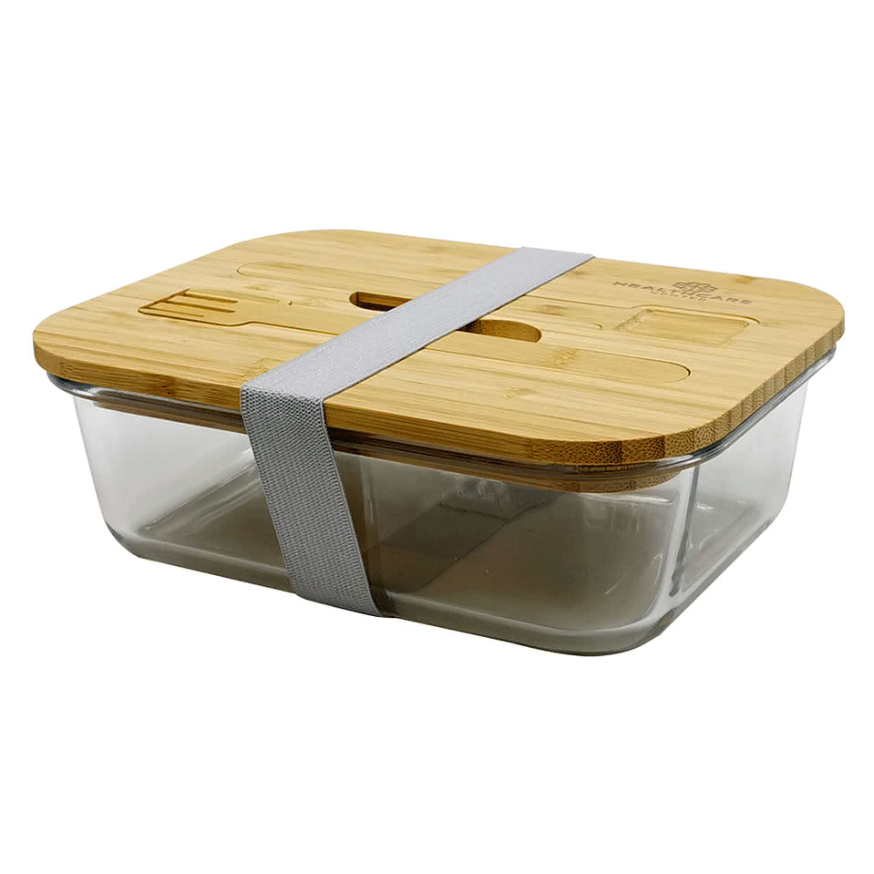 Laser Engraved Chow Bella Glass Bento Box