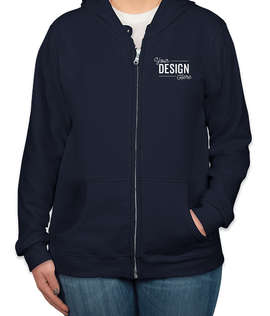 Canada - Gildan Women's Zip Hoodie - Color: Navy