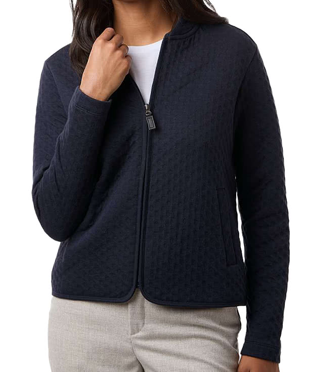 Devon & Jones Women's Berkley Textured Full-Zip Jacket