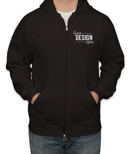 Canada - Gildan Midweight Zip Hoodie - Color: Black