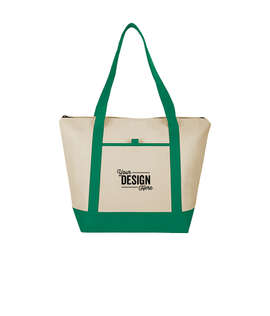 Lighthouse 24 Can Non-Woven Cooler Tote - Color: Green