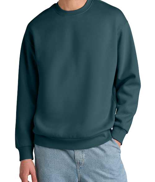 District V.I.T. Heavyweight Crewneck Sweatshirt in Deep Cyan