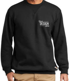 Carhartt Midweight Crewneck Sweatshirt - Embroidered - Color: Black