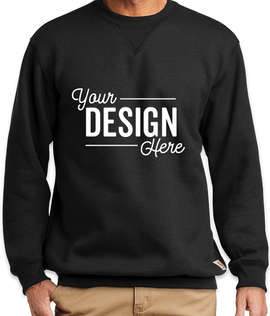 Carhartt Midweight Crewneck Sweatshirt - Screen Printed - Color: Black