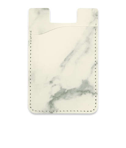 Executive Phone Wallet - White With Black