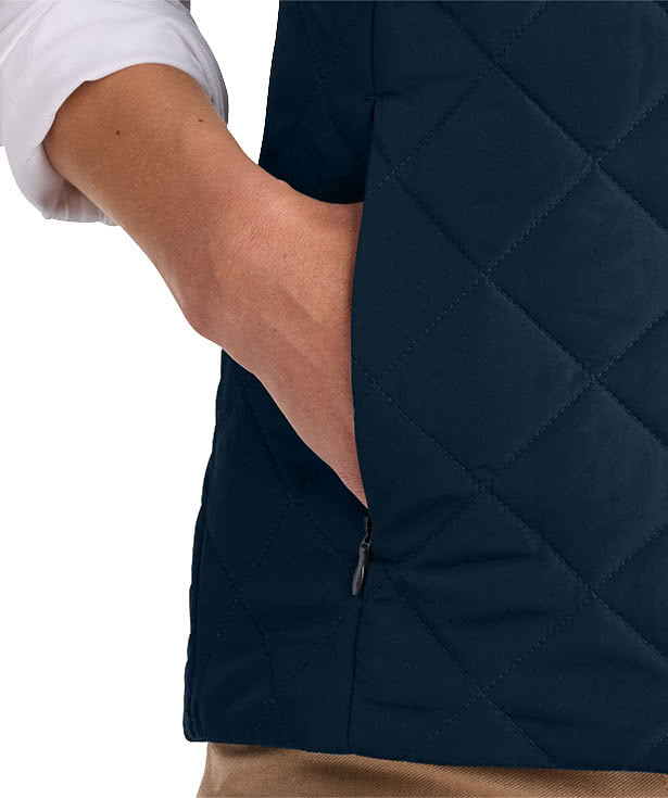 Brooks Brothers Women's Diamond Quilt Insulated Vest