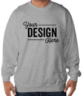 Hanes Ultimate Heavyweight Crewneck Sweatshirt - Color: Light Steel