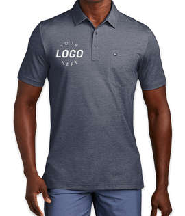 TravisMathew Oceanside Heather Performance Pocket Polo - Color: Blue Nights Heather