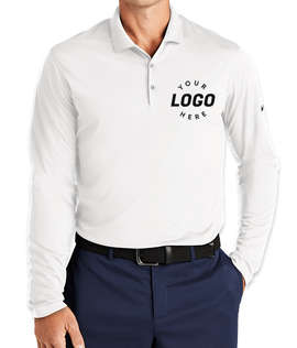 Nike Dri‑FIT Micro Pique Long Sleeve Performance Polo 2.0 - Color: White