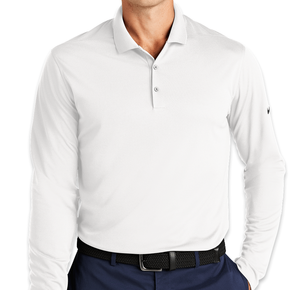 Nike Dri‑FIT Micro Pique Long Sleeve Performance Polo 2.0 - Printed-default