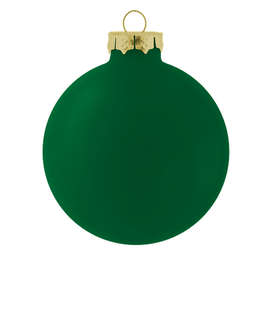 Glass Ball Tree Ornament - Color: Gloss Green
