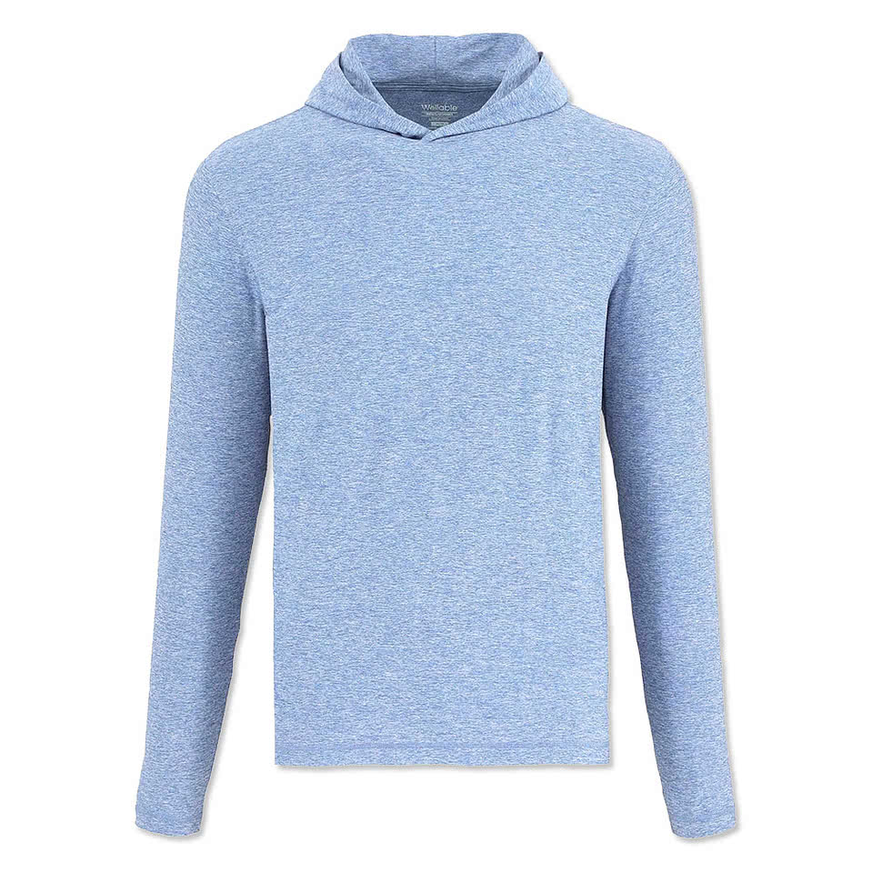 Wellable Knit Recycled Hooded Long Sleeve Performance Shirt