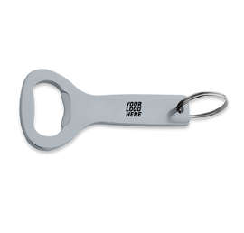 Laser Engraved Flat Top Bottle Opener Keychain